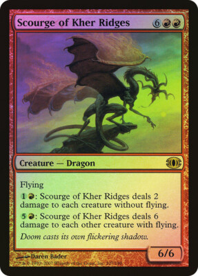 MTG FOIL Scourge of Kher Ridges  - Future Sight #107