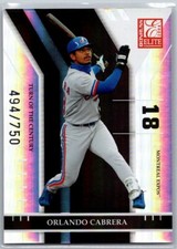 2004 Donruss Elite Turn of the Century /750 Orlando Cabrera #119 Montreal Expos