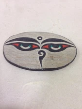 Tibetan Buddist Hand Carved Mani Stone