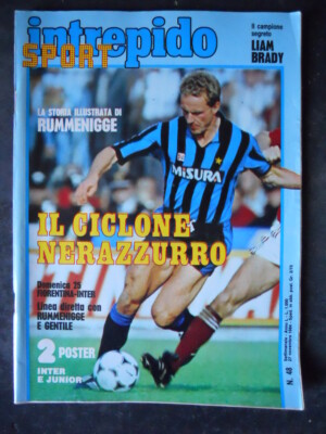 INTREPIDO SPORT 48 1984 MIT POSTER JUNIOR UND INTER FC [G488]