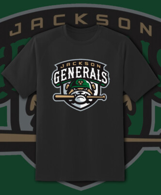 Jackson Generals Milb Team Logo T Shirt Youth M - Adult 6XL Fast Ship!