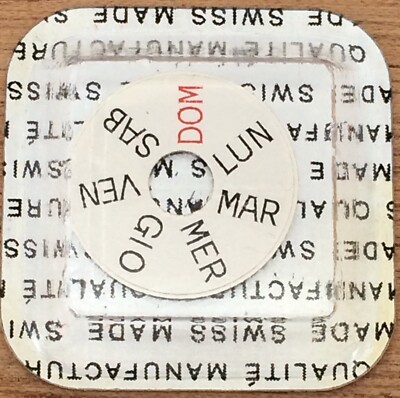 Disque Des Jours En Espagnol Pour Certina - Référence Part 2561 - NOS (Neuf De Stock) - Occasion