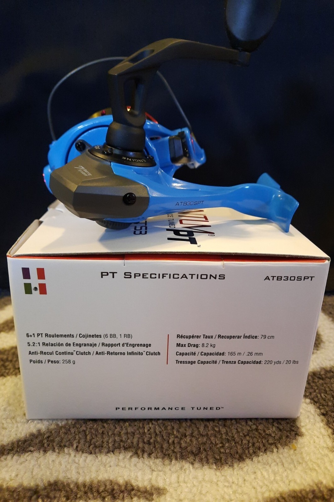 QUANTUM PT ACCURIST S3 30 ATB30SPT 5.2:1, SPINNING FISHING REEL, NEW IN BOX