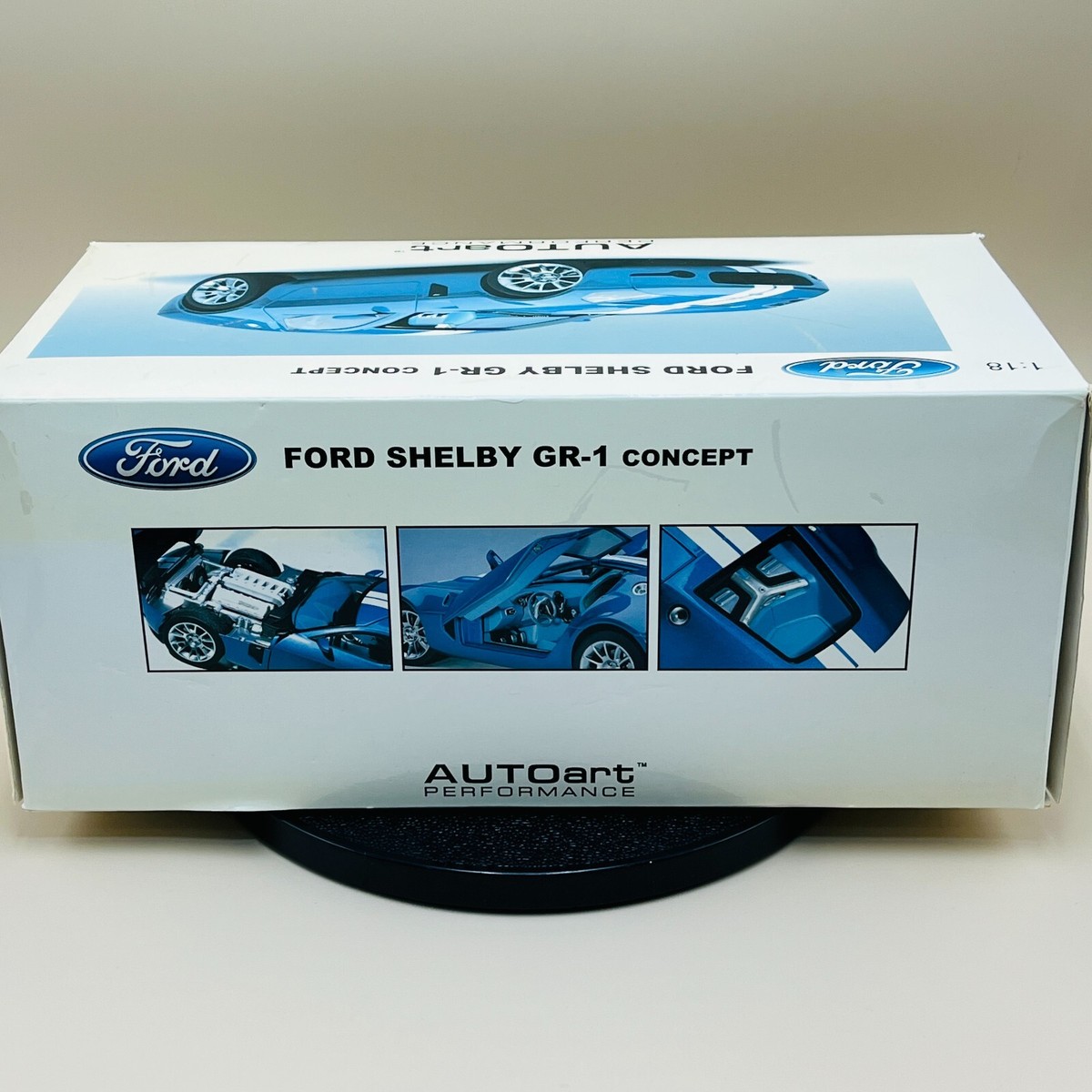 AUTOart 1/18 FORD SHELBY GR-1 CONCEPT Blue White Stripes 73073