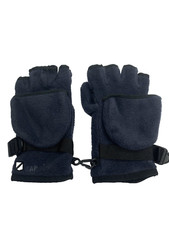 Gap Kids Convertible Fleece Gloves Navy Size Medium/ M - Adjustable Wrist Straps