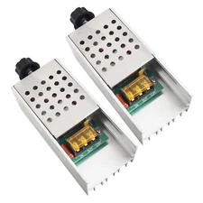 2PCS AC 220V 6000W SCR Voltage Regulator Speed Controller Switch LED Dimmer
