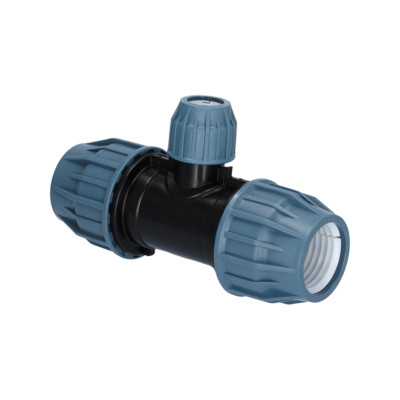 PP Reduzier T-Stück Klemm x Klemm x Klemm PN16 DVGW Klemmfitting für PE Rohr