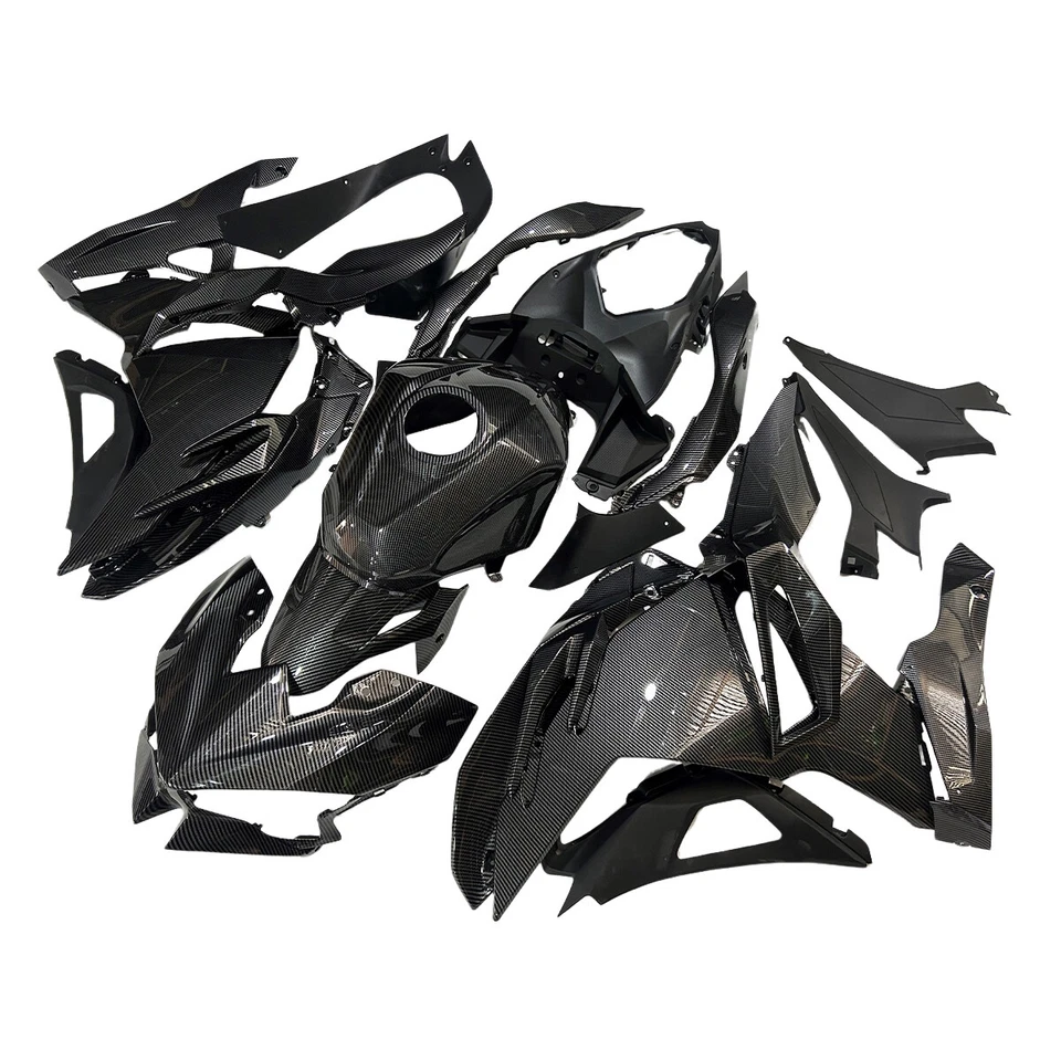 Kit de carenado efecto carbono + tanque para carrocería Kawasaki Ninja 500 2024 2025 EX500 Foto 3 de 4