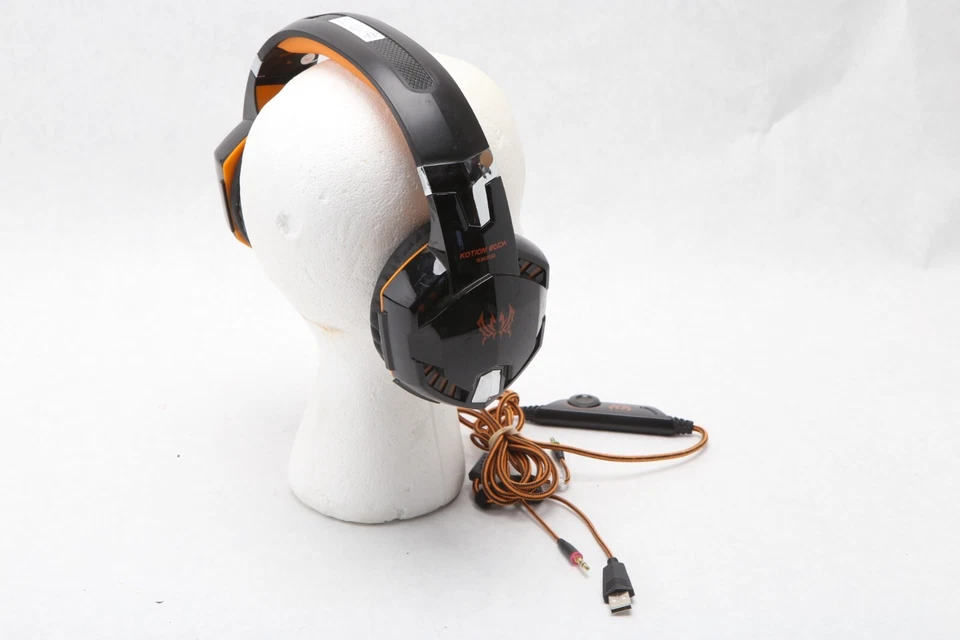 Gaming Headset Headphones Color-V Kotion Each G2000 Hifi Black/Orange - O63 - Image 2 of 4