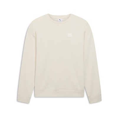 PUMA Essentials Elevated Comfort Crew Neck Sweatshirt Womens White  68501787