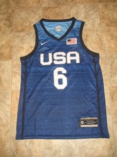PORTLAND TRAIL BLAZERS DAMIAN LILLARD USA #6 SEWN PATCHES STICHED NIKE JERSEY