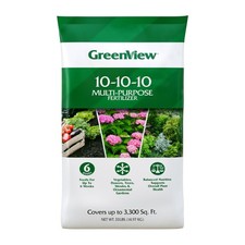 Multi-Purpose Fertilizer NPK 10-10-10, 33 lb Bag - Plant Food for Vegetables, Fl 1.94 per gallon