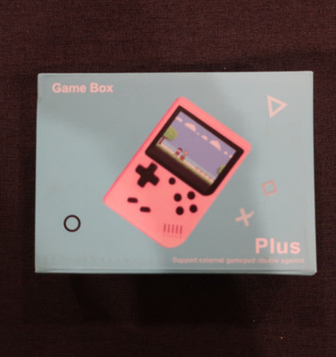 Game Box Plus 500 in 1 Handheld Retro Game System Blue TV Ready Rechargeable