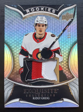 2023-24 Exquisite Collection Ridly Greig 3 Color Patch RC 78/99 #RP-RG Senators