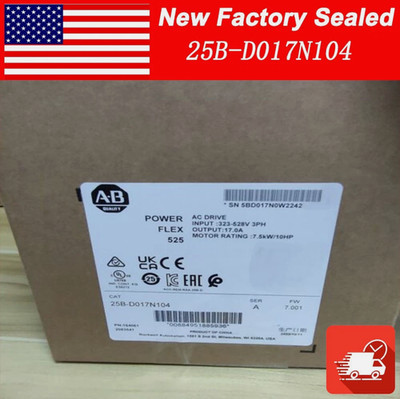 1PC AB 25B-D017N104 PowerFlex 525 AC Drive 7.5kw/10HP AB 25B D017N104 For VIP!