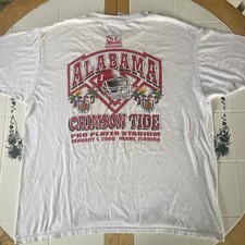 Vintage Alabama Crimson Tide T Shirt XL FedEx Orange Bowl 2000 Football