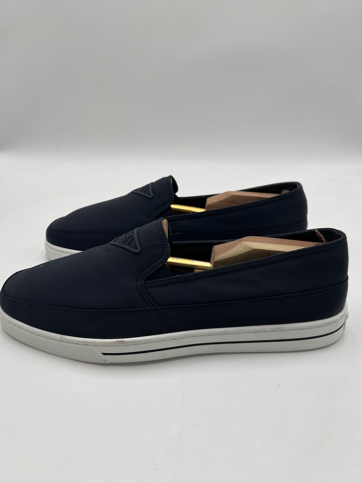 Prada Re-Nylon Slip-On sneakers in navy blue Size 10UK thumbnail 3