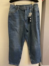 Ladies Crew Mom Jeans Light Wash Uk 18 Bnwt Rrp  65   