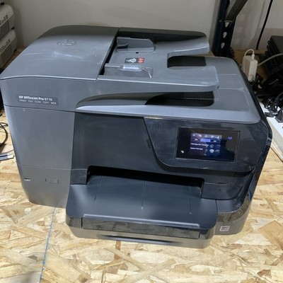 HP OfficeJet Pro 8710 All-in-One Wireless Printer Tested No ink 23K pages