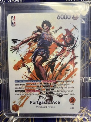 NBA Knicks Portgas D.Ace One Piece Promotional Proxy Foil Card Near Mint