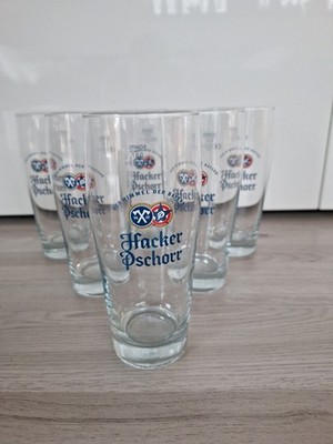 0,5l Hacker Pschorr Halbe Willibecher Bierglas Willybecher Glas  6 St.