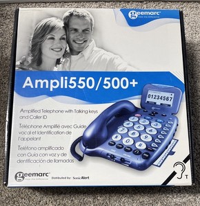 GEEMARC AMPLI 550/500 PHONE W/TALKING CALLER ID LIGHTLY USED
