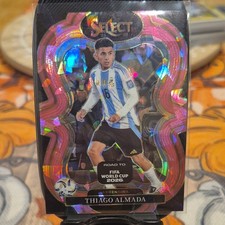 Panini Select Road to FIFA World Cup Thiago Almada #114 Pink  Ice Mezzanine