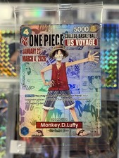One Piece Promotion Card - Monkey.D.Luffy (055) SIGILLATO College Basketball US NUOVO