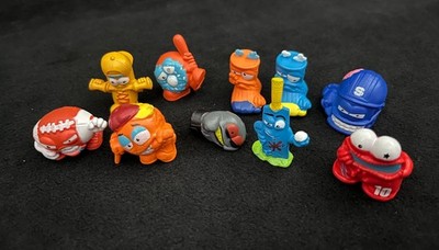 Zuru Smashers Sports Themed Lot Of 10 Rubber  Mini Figures Football Boxing