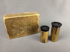 Pair of Vintage Brass Telescope Lenses, 125 and 35 Power, 18H 