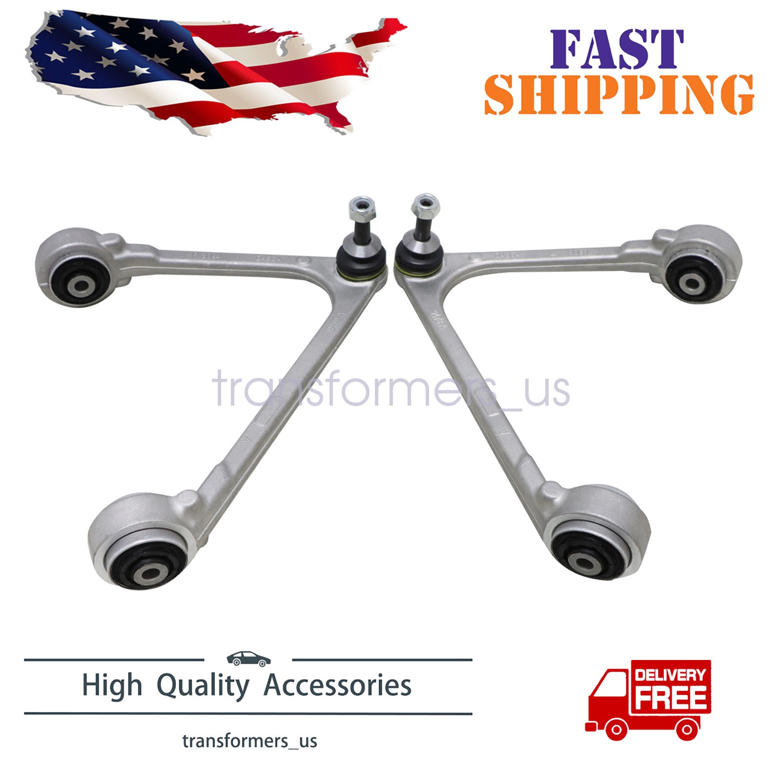 2p Front Upper Control Arms Ball Joints Bushes For JAGUAR XJ XK S-TYPE C2C3664