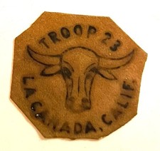 1953 National Jamboree Troop 23 contingent patch; La Canada, California
