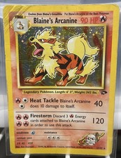 Blaine's Arcanine 1/132 Gym Challenge Holo Damaged on eBay