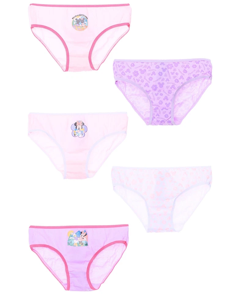Slip 5er Pack Minnie Mouse Unterhose - Disney Mädchen Unterwäsche Gr. 98-128 cm