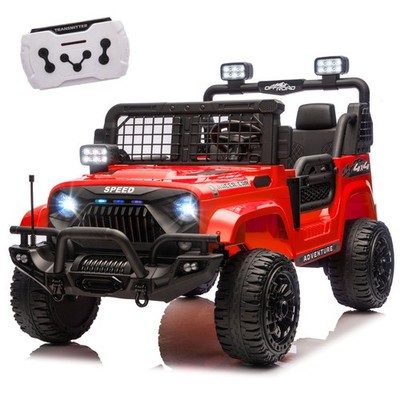 24V Two-seater Kids Ride On Truck 2WD Suspension 8.66in Ground