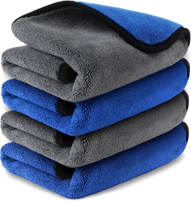 16'' x 16'' Microfiber Towels for Car Wash & Dry - Streak Free, 800 GSM