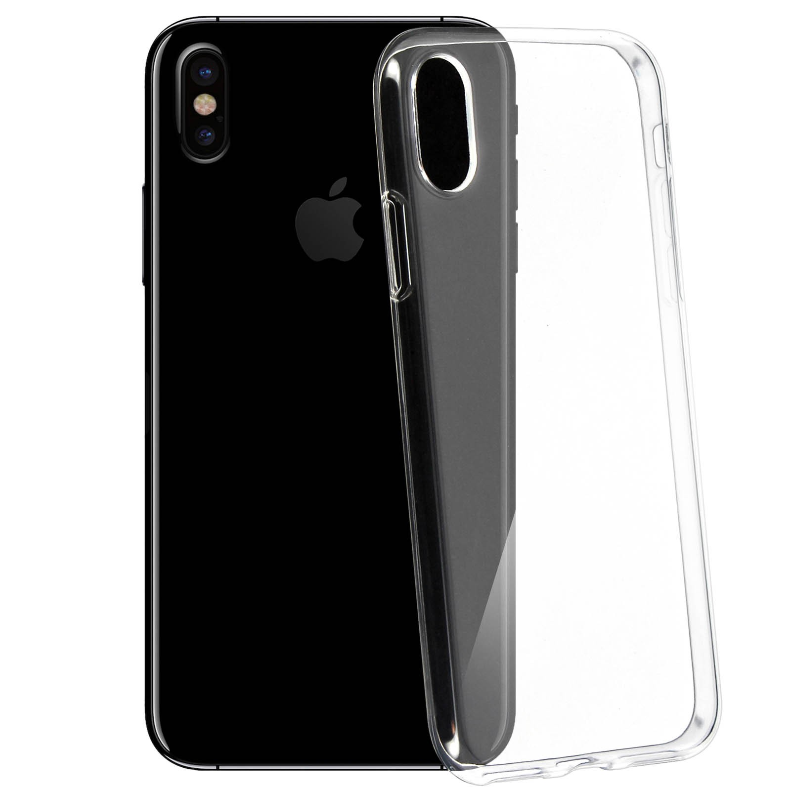 Coque silicone iPhone X transparente souple et mince en gel TPU