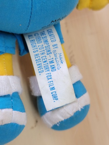 Figurine peluche poupée Les Simpson Dan Dee Bart Simpson 10" vintage années 90 - Photo 3/6
