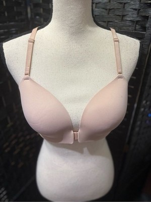 Soma Seamless Nude Front-Close Push-Up Bra EUC 36C