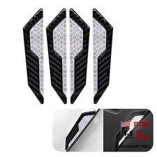 Car Door Edge Guard Stickers, Door Safety Reflective Protection 4 PCS White