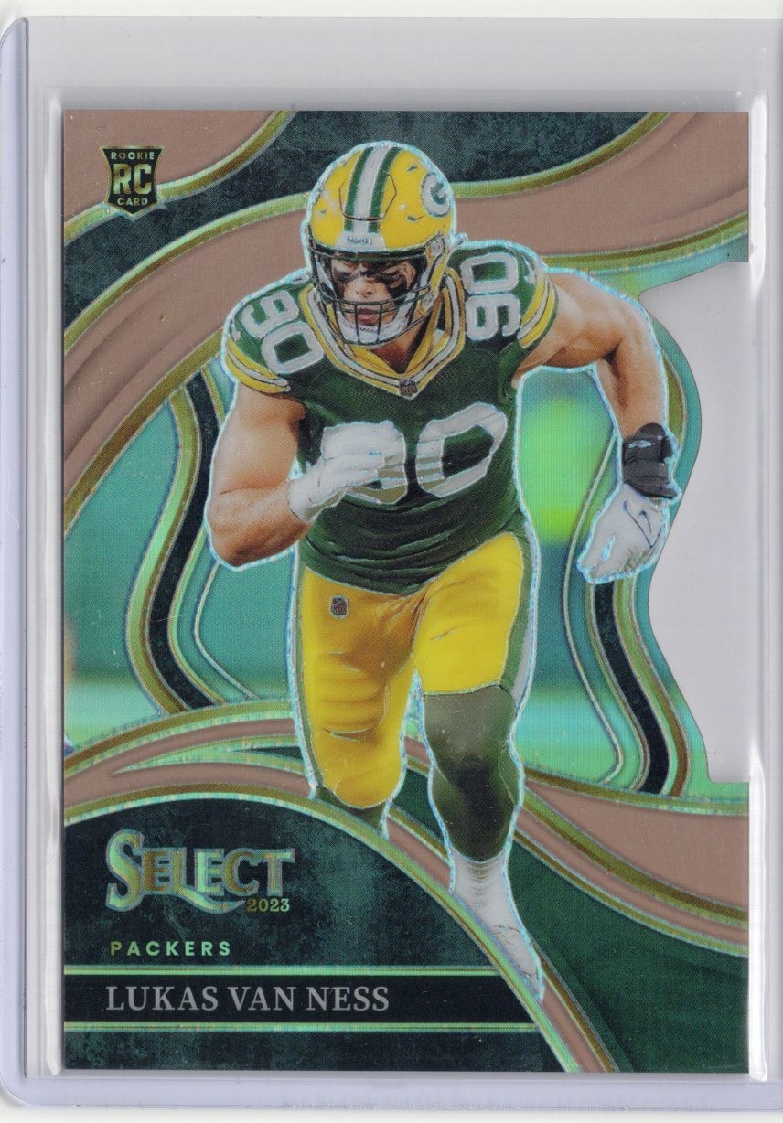 2023 Panini Select Lukas Van Ness #239 Club Level Copper Prizm Die-Cut 259/299