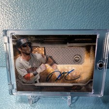 2015 Topps Strata Dustin Pedroia Boston Red Sox Clearly Authentic AutographRelic