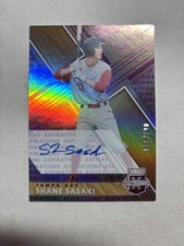 2019 Elite Extra Edition Shane Sasaki Purple Aspirations Auto #d 58/100