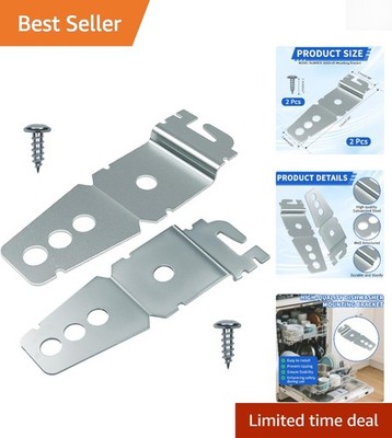 Dishwasher Mounting Brackets 2 Pack - Universal Fit for Major Brands