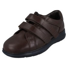 Mens DB Shoes Extra Wide Hook And Loop Straps Removable Insole - Hugo