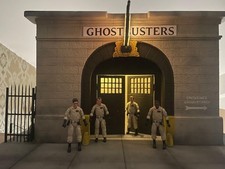 Diorama Caserma Ghostbusters Firehouse Acchiappa Fantasmi scala 1:12