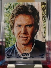 Han Solo Stellar Art Card /99 Mayumi Seto Topps Star Wars Rare