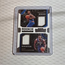 Panini 2019-20 Contenders Rookie Ticket Dual Patch RJ Barrett Zion Williamson