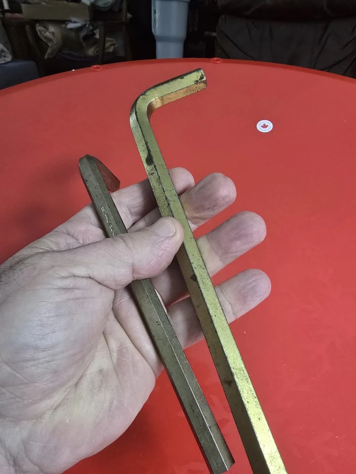 Vintage Snap On 10mm and 12mm L Shape Allen Key set made in USA Snap-on 10 mm 12 - Image 3 of 4