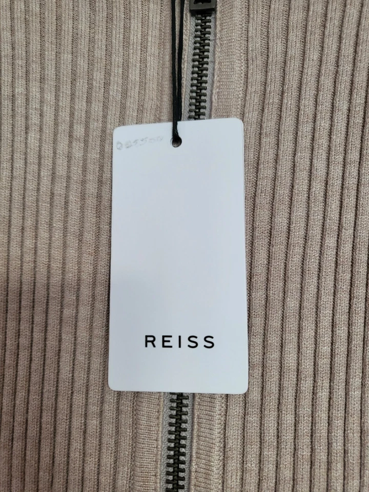 Reiss Ashleigh Knitted Bodycon Dress With Zip Detail size S - Image 3 of 4